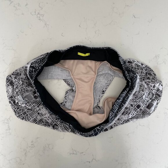 Lululemon Seawheeze Rare Special Edition 2016 2.5 Speed Short Grid Map Blk Wht 8 - Picture 7 of 11